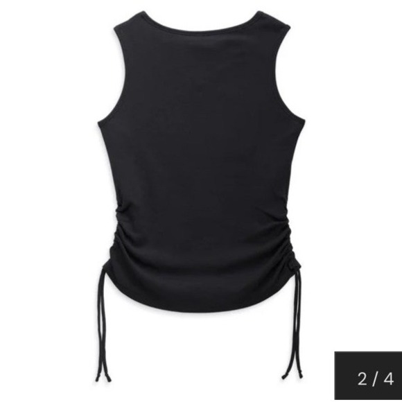 Harley-Davidson Women's Black Eagle Graphic Ruched Tank | Moto Biker Style Sz XL - Picture 2 of 13